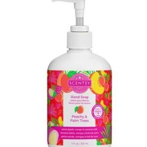 Scentsy Hand Soap (new) Peachy & Palm Trees - 11 FL. OZ. DISCONTINUED ITEM